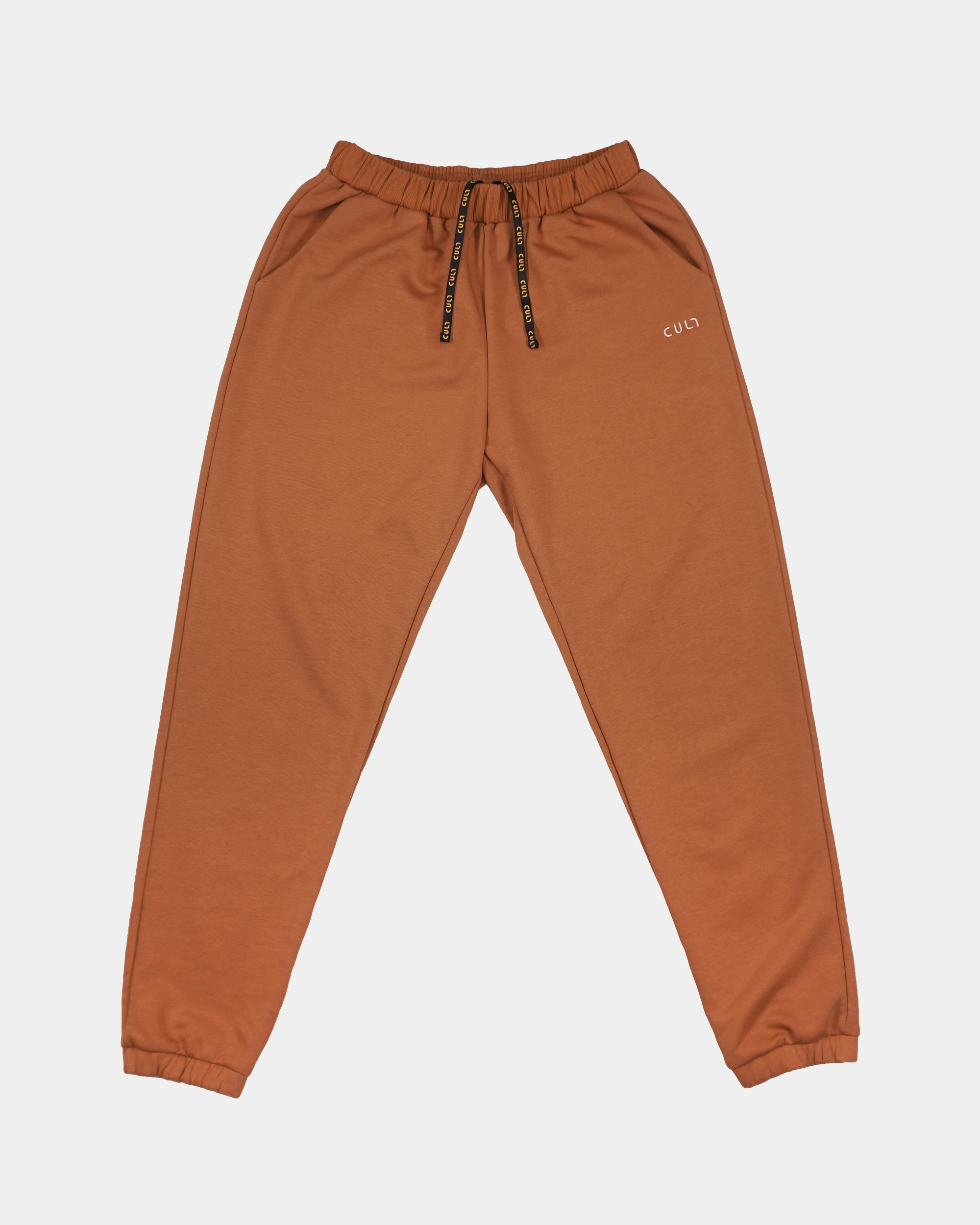 Брюки "CULT" умеренный oversize коричневый
